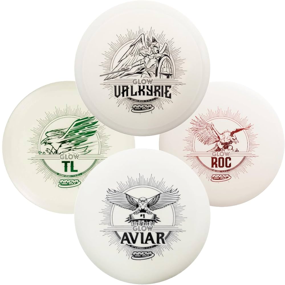 Amazon.com : INNOVA Glow Disc Golf Starter Set – 140-180g